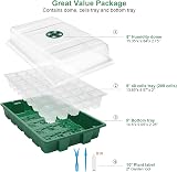 MIXC Seed Trays Propagator 200 Cell Kit with Lids 5 Pack Garden Grow Tray view 7