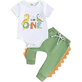 First Birthday Boy Outfit One Years Old Dinosaur Clothes Baby Boys 1st Birthday Outfits
