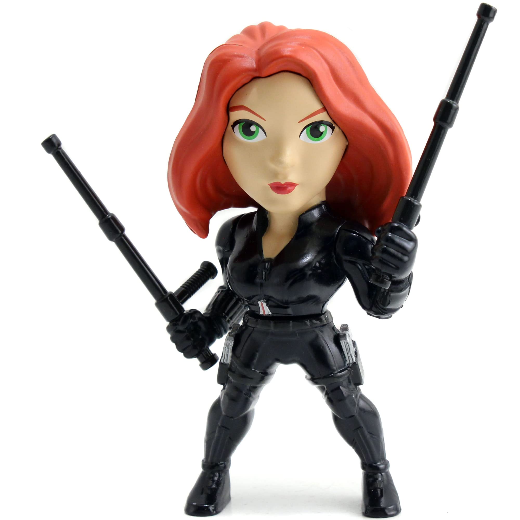 Jada Toys 253221014 Marvel Black Widow Figure, Die-cast, Collectible Figure, 10 cm, Black