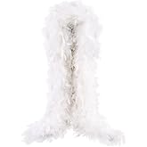 THARAHT Chandelle Feather Boa 19 Color-38g/55g100g 2Yard Dancing Wedding Party Halloween Costume Decoration Feathers boa
