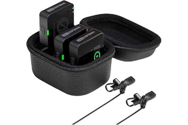 RODE Wireless PRO Compact Wireless Microphone System with Timecode, 32-bit Float On-board Recording, 2 Lavalier Microphones and Smart Charge Case for Filmmaking and Content Creation
