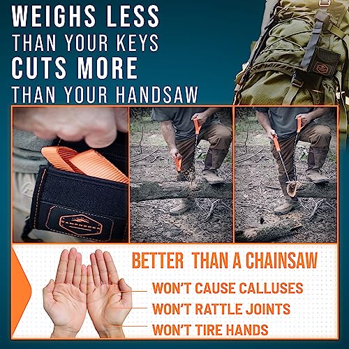 CAMPNDOOR Pocket Chainsaw 36 Inch 65Mn Heavy Duty Steel Pocket Saw