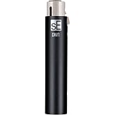 SE ELECTRONICS DM1 Dynamite Ultra-Slim Inline Microphone Preamp for Ribbon &amp; Dynamic Microphones - Mic Preamp with +28dB Gain for Clean, Natural Sound - Ideal for Podcasting &amp; Live Sound (Black)