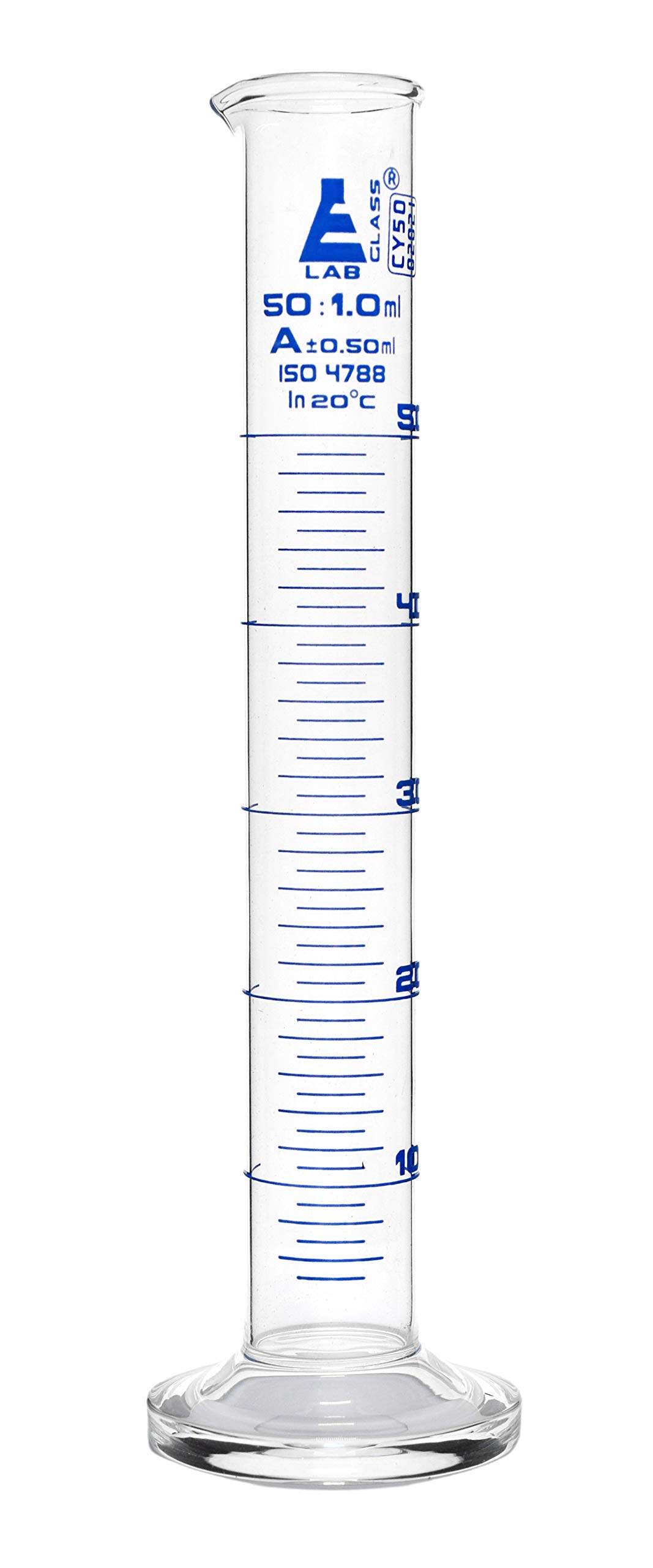 EISCO Graduated Cylinder, 50ml - Class A Tolerance