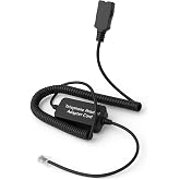 Quick-Disconnect (QD) Adapter Cable for Jabra &amp; GN Headsets &mdash; Compatible with Mitel, Cisco, Poly, Avaya Vantage, Yealink, NEC, Aastra, Allworx, Shortel, Nortel Phones