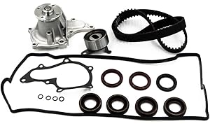 WQ W&Q AUTO PARTS Timing Belt Water Pump Kit fits for 1994 1995 1996 1997 For Toyota Celica, 1993-1997 For Toyota Corolla 1.8L 16V DOHC 7AFE