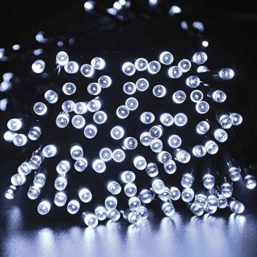 Solar String Lights, OFTEN® 20m 200 LED 8 Modes Solar Fairy Waterproof String Lights for Outdoor, Gardens, Homes, Wedding, Christmas Party (White)