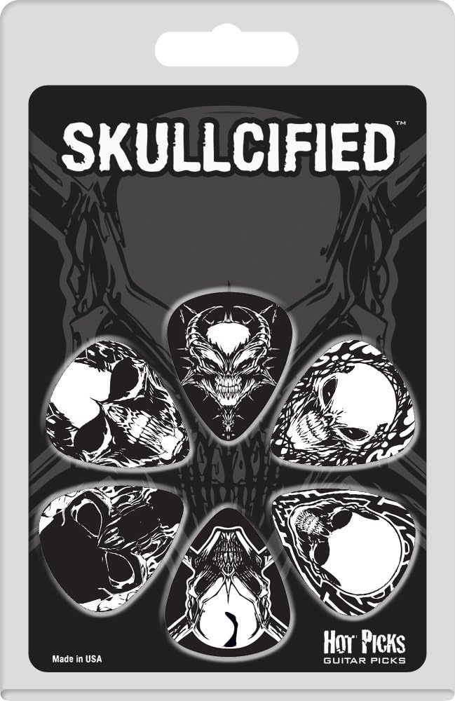 Skulls Collectible Guitar Picks 6 Pack