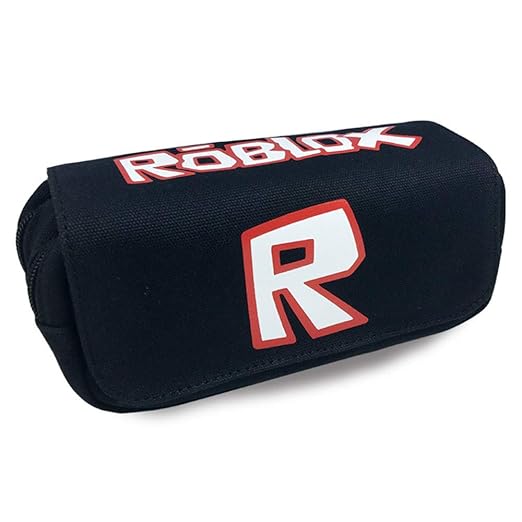Topromise Roblox Canvas Pencil Case For Boys Students College School Daily Use Pen Box Card Holders -