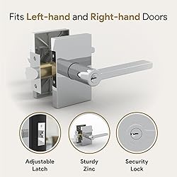 Mega Handles Glamor Entry Lever & Lock Door Handle