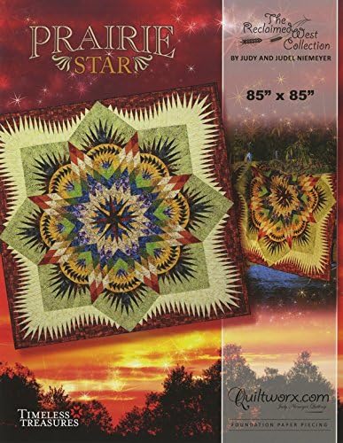 Reclaimed Prairie Star Foundation Paper Pieced Judy Niemeyer 85 Quilt Pattern by Quiltworx