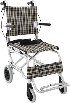 楽々健 折り畳み式車椅子 介助型 軽量アルミ製】