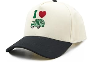 Waldeal Toddler Trucker Hats for Boys and Girls, Garbage Truck Mesh Snapback Baseball Cap for Kids Ages 2-6