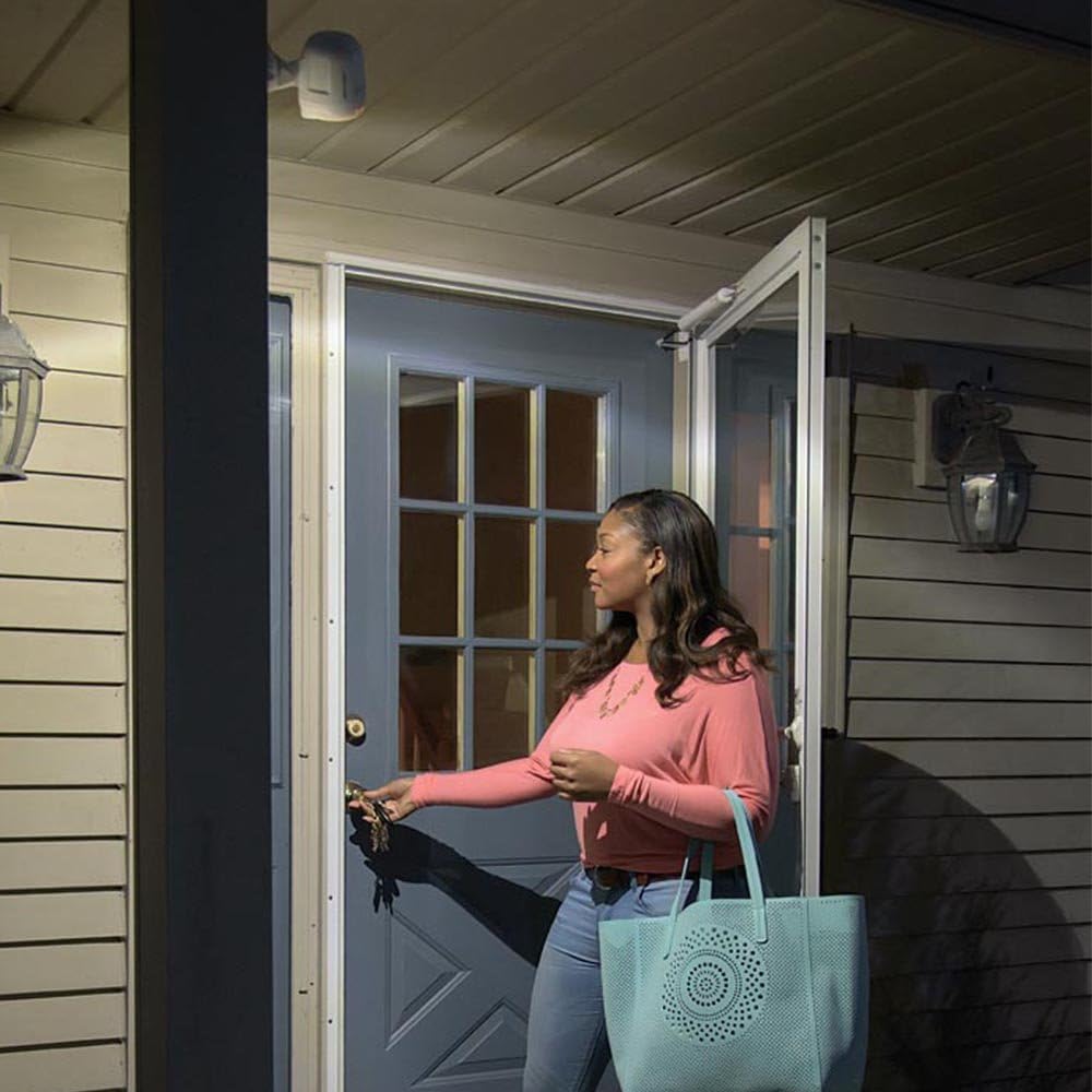 Mr. Beams MB360XT Wireless Battery-Operated Outdoor Motion-Sensor-Activated 200 Lumen LED Spotlight, Brown, 2-Pack - - 