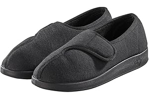 Silvert's Adaptive Clothing & Footwear Women’s Extra Wide Easy Closure Jewel Slippers for Seniors