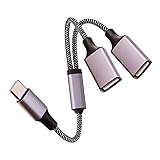 USB C Male to Dual USB A Female Adapter
