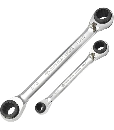 KS Tools 503.4652 GEARplus Combination Ratcheting Spanner Set, Stubby - View #5