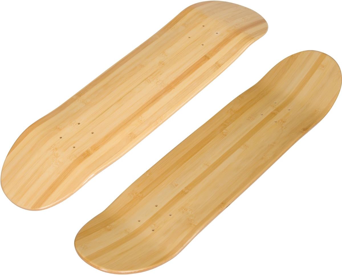 Bamboo Skateboards Blank Short Board Deck, Natural,7.25" x 29"