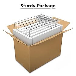 MaxGear Acrylic Sign Holder 8.5x11 6 Pack, Double