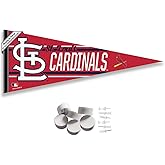 WinCraft St. Louis Cardinals Pennant Banner and Wall Tack Pads