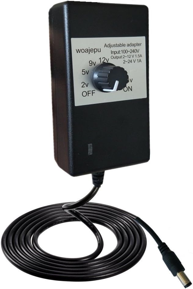 SZYSK 30W 2V-24V 1.2A Universal AC/DC Adapter Switching Power Supply with 8 Selectable Adapter Tips & Micro USB Plug, for 2V to 12V Household Electronics and LED Strip – 1.5A Max: Home Audio & Theater