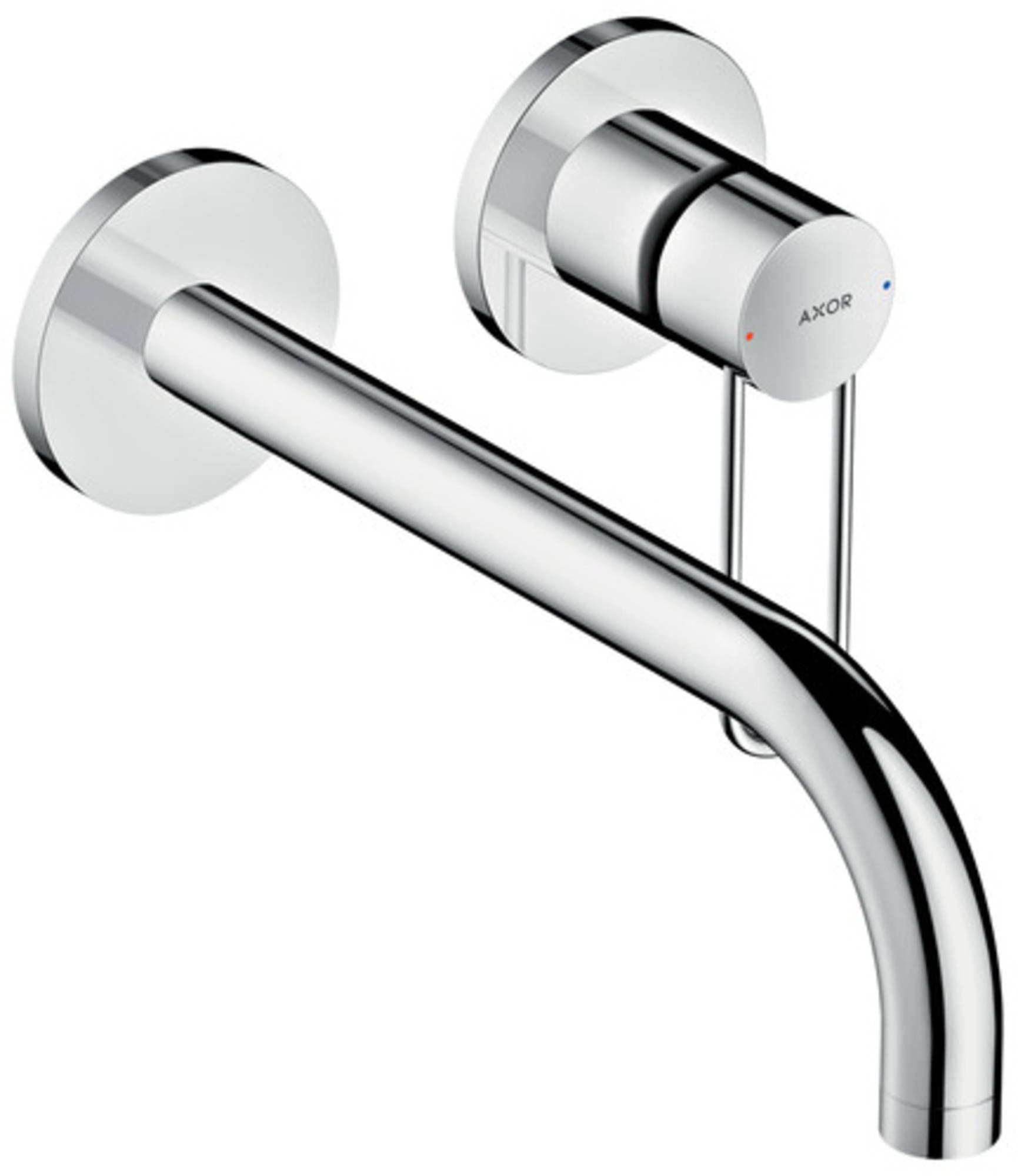 AXOR Uno Basin Tap, Loop Handle, Wall-Mounted, chrome
