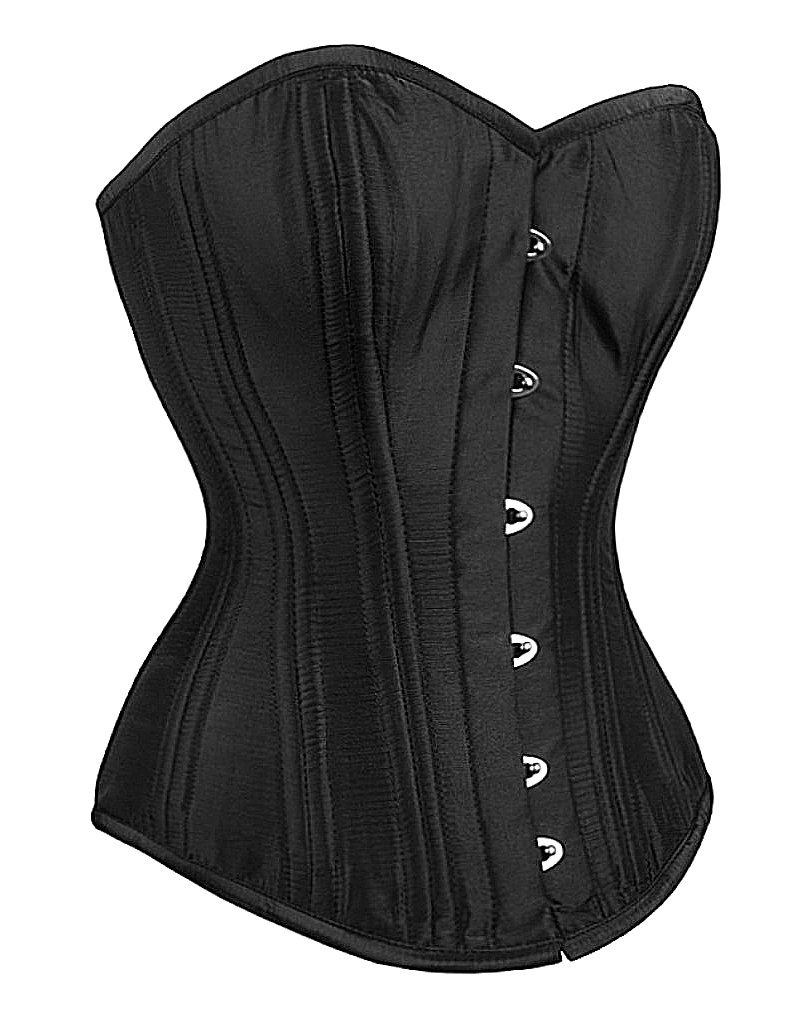 Camellias Taffeta 24pc Steel Boned Double Steel Boned Satin Waist