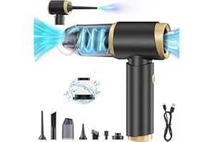 SGULNF Car Vacuum Portable Cordless, 3-in-1 Rechargable Handheld Vacuum with Type-C, Small Car Vacuum Cleaner with Multi-Nozzles, Mini Vacuum for Car, Pet, Home, Office, Keyboard