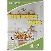 Slow Cooker Liners, 20 Cooking Bags Extra Large Disposable Pot Liner Plastic Bags for 6QT to 10QT Slow Cooker Cooking Pans, 14“ x 22”, 20 Liners (20)