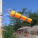 CrocSee Outdoor Orange Rip-Stop Windsock Wind Sock Windsocks Indicator with Reflective Belts Length(60