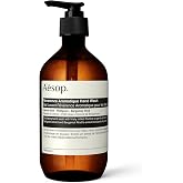 Aesop Reverence Aromatique Hand Wash, Exfoliating Hand Soap, 16.9oz | Hand wash with Pumice and essential oils of Vetiver Root, Petitgrain and Bergamot Rind. Gently exfoliating.