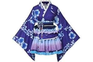 GRACEART Japanese Yukata Kimono Costume Anime Cosplay Robe For Women Girls