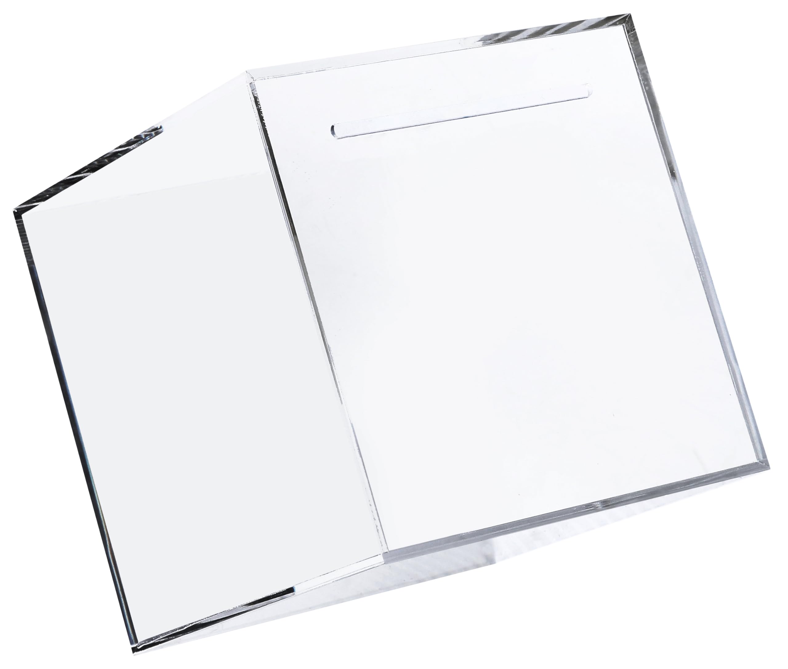 開かない貯金箱 貯金箱 透明 おしゃれ 札 お札 ステンレス 大容量 正方形 RIMINA (クリア)商品画像