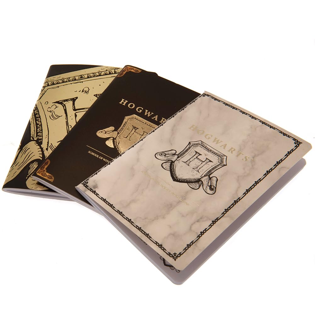 Harry Potter A6 Notebooks Three Pack