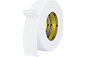 COUMENO Foam Tape Single-Sided Sealing Strip 1.77inX16.4FT Sponge Tape Window Weather-Resistant, Self-Adhesive Insulating Sealing Tape (White)