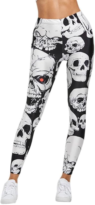 Longay Women Skull Fit Workout Leggings 