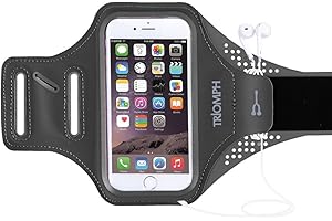 Triomph Sports Running Armband for iPhone 6 6S iPhone 7 5" Samsung GalaxyS6 S6 Edge S5 with Screen Protector and Key Cards Mo