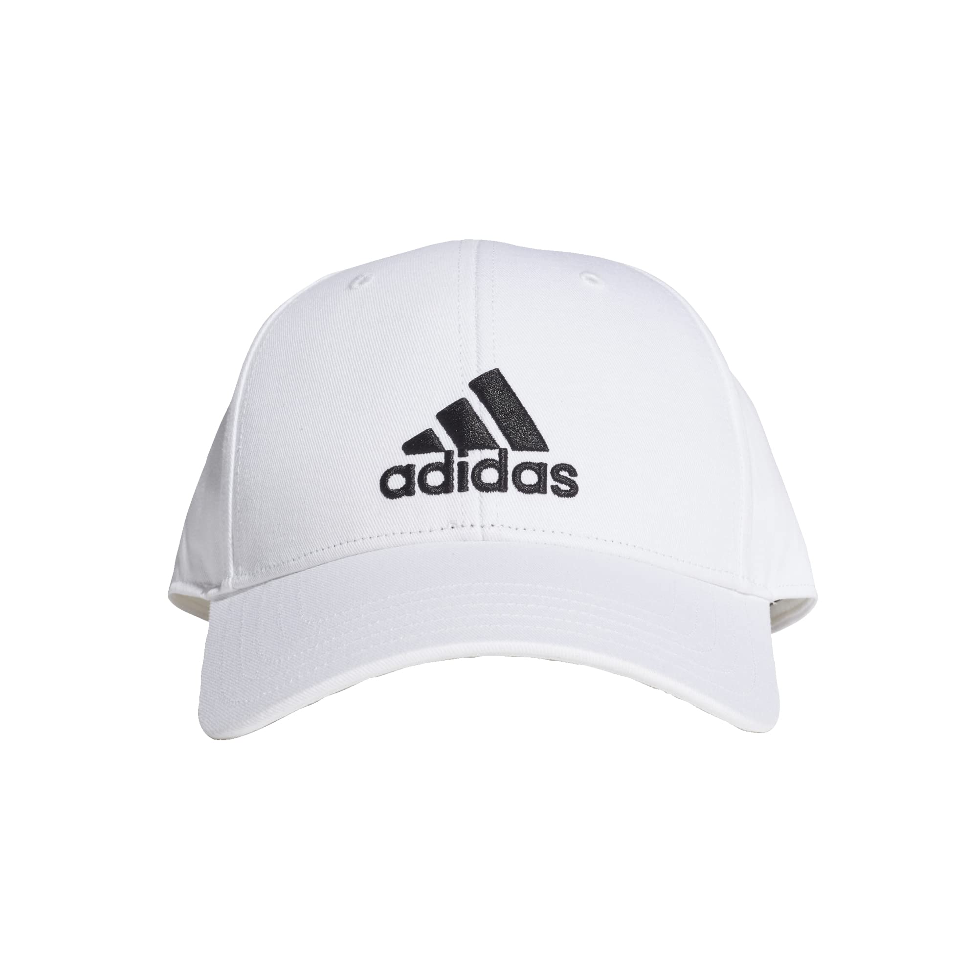adidas Bball Cap Cot Cap - White/White/Black, OSFW