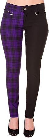 jeans half black half blue