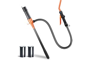 GEXIHODIE Portable Power Battery Pump, Battery Operated Fuel Transfer Pump, Electric Siphon Pump for Gas, Oil, Diesel Transfer, Gasoline Pump with Flow Control Nozzle, 2.2GPM Hand Oil Extractor