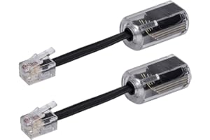 YIENFBEV Telephone Cord Detangler, 2 Pack 360 Degree Rotating Landline Cable, Anti-Tangle Phone Cable