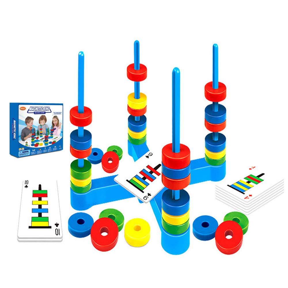 Board Educational Puzzle Toy Gift Ring Matching Game Ages 3