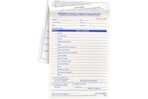 Simplified Driver's Vehicle Inspection Report 40-pk. - Book Format with 31 Sets, 2-Ply Carbonless, 5.5" x 8.125", Meet FMCSR Requirements, J. J. Keller & Associates, Inc.