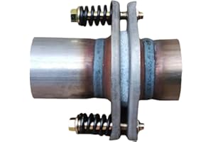 SUISFLXGRO Exhaust Flex Spring Flanges 100% 409L Stainless, Spring Joint For Aftermarket (2.5"X6")