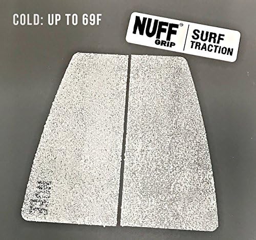 NUFFGRIP, Surf Traction Grip Pad with Surf Wax, (COLD WATER up to 69F), Sticky Bump Sticky Bump for Wakeboards, Wakesurfing, Surfboards, Shortboards, Longboards, Skimboards, SUP