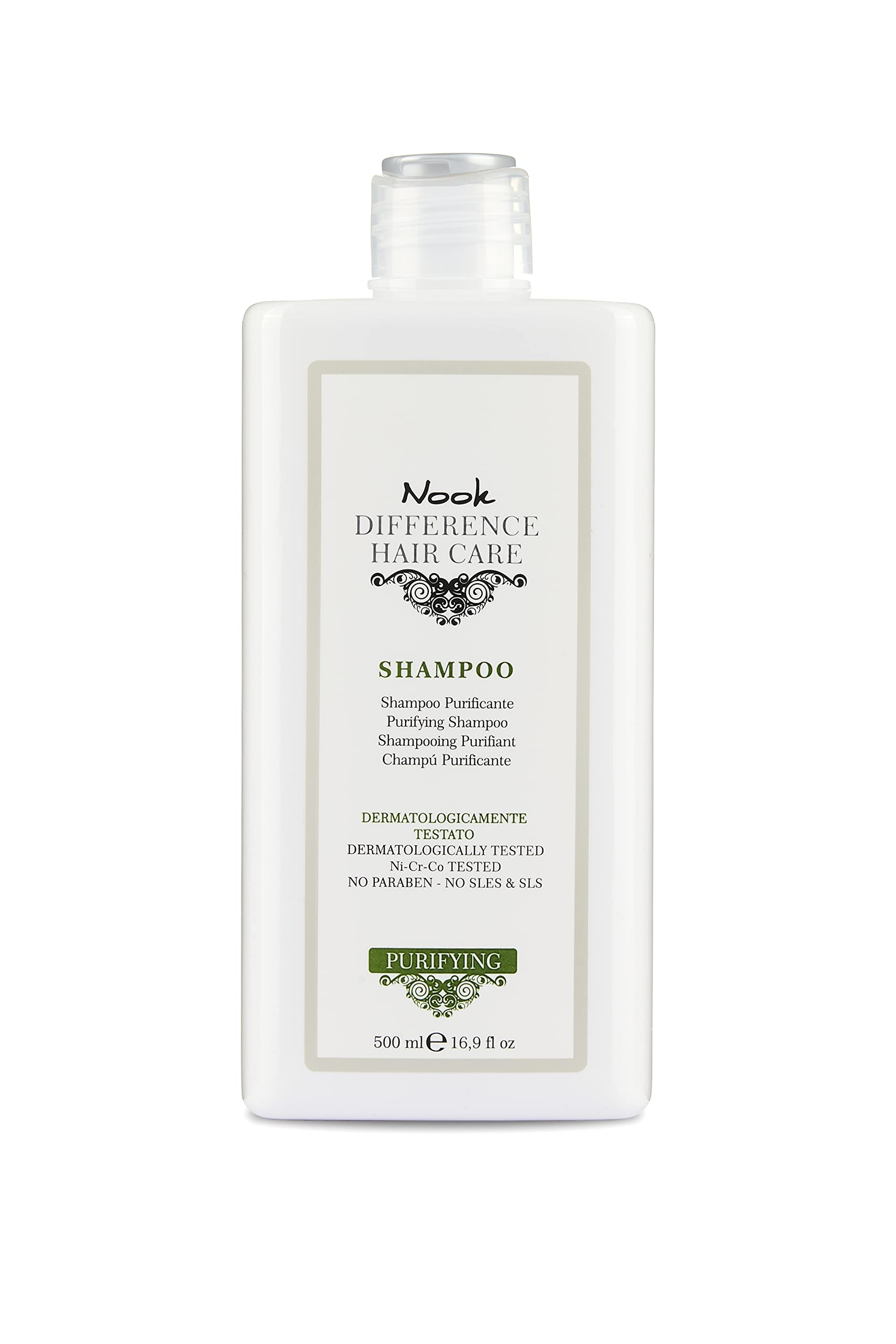 NOOK PURIFYING CLEANING SHAMPOO NECHEL CHROME COBALTO TESTED 500ML