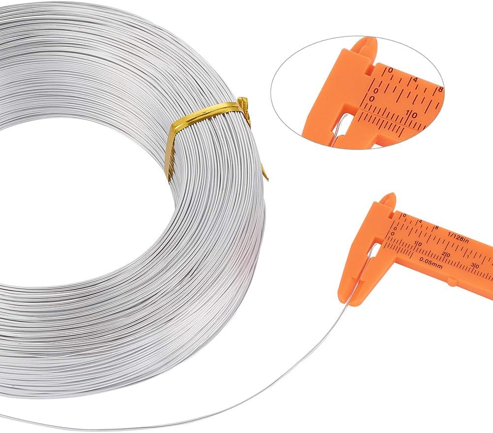 PandaHall 984 Feet Silver Aluminum Wire 0.8mm/20gauge Metal Craft Wire for DIY Manual Arts Jewelry Making(Silver) - Image 4