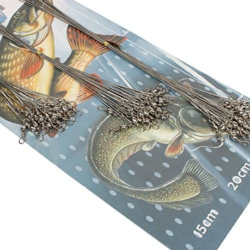 60pcs Lot Silver 8kg/10kg/12kg Saltwater Stianless Line Wire Leader Fishing Tools