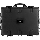 Monoprice Weatherproof Hard Case - 26 x 20 x 14 Inches, With Wheels and Customizable Foam, Shockproof, IP67, Ultraviolet And Impact Resistant Material, Black - Pure Outdoor Collection, 82.2 Liter