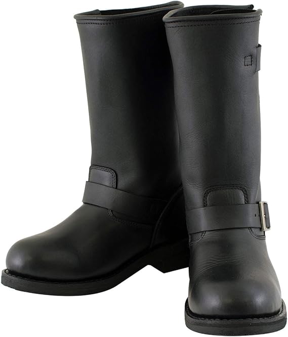 xelement steel toe engineer boots